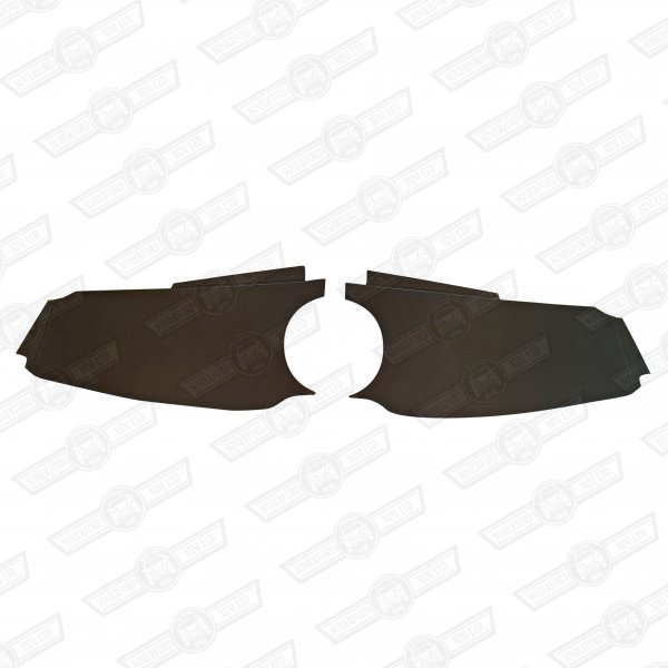 DASH LINERS-PAIR-BLACK MILLBOARD-ROUND NO VENTS