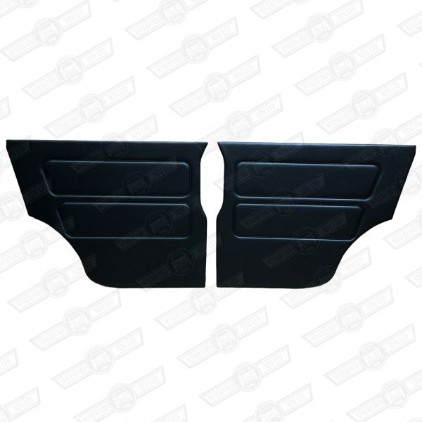 REAR 1/4 LINERS-PAIR-BLACK-'76-'80