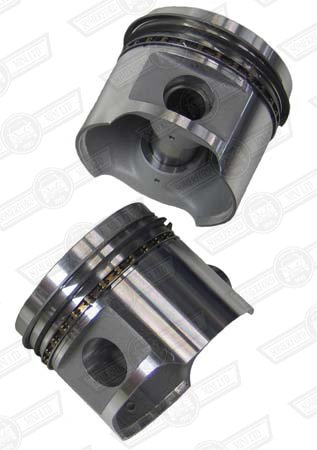 OMEGA CAST PISTONS +020 6.5cc DISH STD. HEIGHT