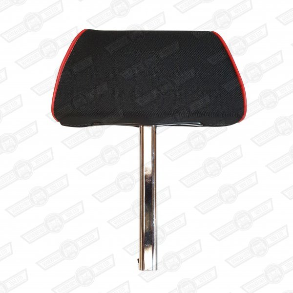 HEADREST-SINGLE STALK-BLACK TWILL-'ITALIAN JOB'