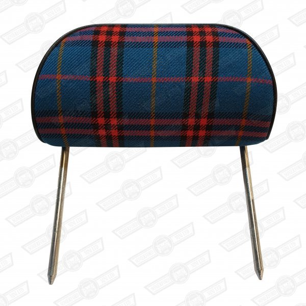 HEADREST-SPI BLUE TARTAN/BLUE PLAIN/BLACK-SIDEWALK