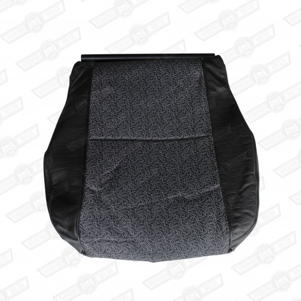 COVER-FRONT SEAT CUSHION-BLACK/MET. SILVER RAVIOLI-COOPER