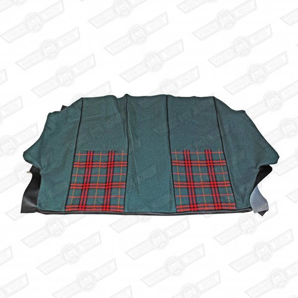 COVER-REAR SEAT SQUAB-GREEN TARTAN/G'N PLAIN/BLK TART-BALMOR