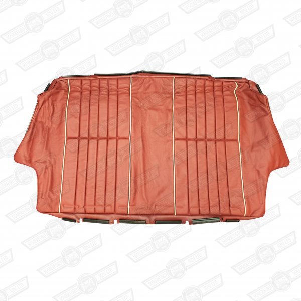 COVER-REAR SEAT SQUAB-LEATHER-GRENADINE RED/LSB-MINI '40'