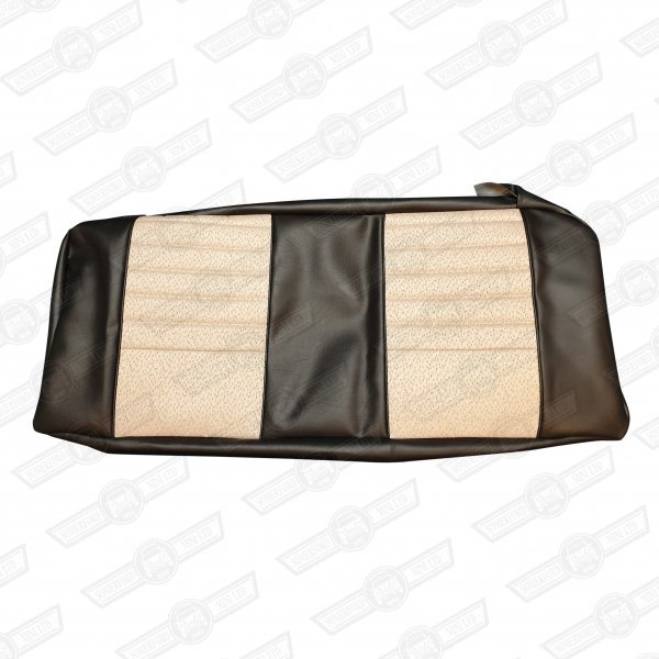 COVER-REAR SEAT CUSHION-STONE BEIGE/BLACK MONACO-COOPER