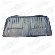 COVER-REAR SEAT CUSHION-PRUSSIAN BLUE/L S BEIGE LEATHER-'40'