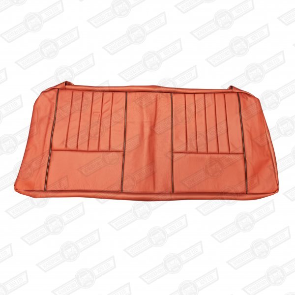 COVER-REAR SEAT CUSHION-GRENADINE RED/BLACK -'40' &COOPER LE