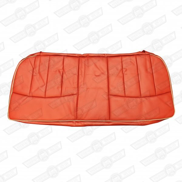 COVER-REAR SEAT CUSHION-TARTAN RED/CUMULUS LEATHER-'97 ON OP