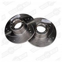 BRAKE DISC-8.4'' DRILLED & GROOVED-PAIR