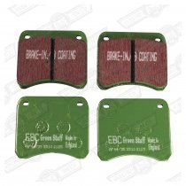 BRAKE PAD SET-EBC GREEN STUFF, FAST ROAD,998 COOPER 7'' DISC