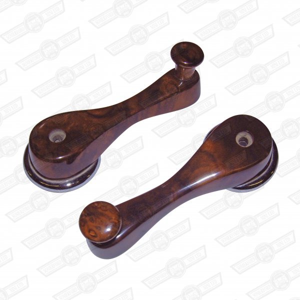 WINDOW WINDER-BURR WALNUT- PAIR