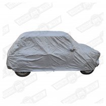 CAR COVER-TAILORED DUST, INDOOR USE, FITS ALL SALOONS