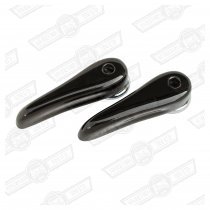 DOOR RELEASE HANDLE- CHARCOAL PAIR