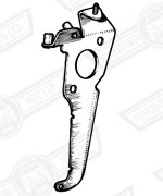 ABUTMENT PLATE-THROTTLE & CHOKE CABLES-HS4-CAN. &SWE.'72-'80