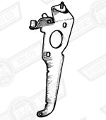 ABUTMENT PLATE-THROTTLE & CHOKE CABLES-HS4