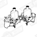 CARBURETTERS-PAIR-HS4 WITH LINKAGES ONLY