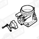 THROTTLE BODY-48mm-MPI-PLASTIC BODY