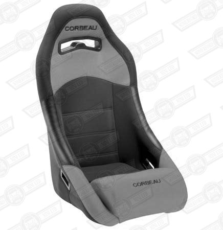 CORBEAU NEW CLUBMAN SEAT-BLACK OUTER/GREY INNER, CLOTH