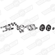 FITTING KIT-EXHAUST,CARB MODELS '92-'94 (AUTOMATIC)
