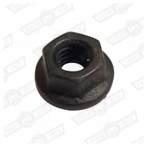 NUT-FLANGED, BLACK M5 METRIC FINE