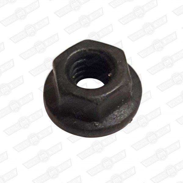 NUT-FLANGED, BLACK M5 METRIC FINE