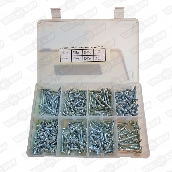 SELECTION PACK-S. TAPPING PAN HEAD SCREWS No8 TO 12 300 PCS