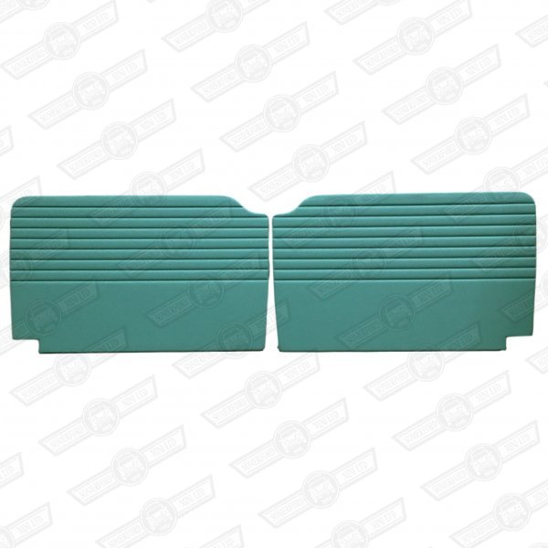 DOOR LINERS-PAIR-RIBBED-PORCELAIN GREEN-'59-'69