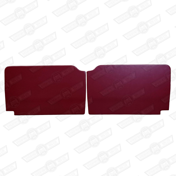 DOOR LINERS-PAIR-PLAIN-SPANISH RED-'59-'61