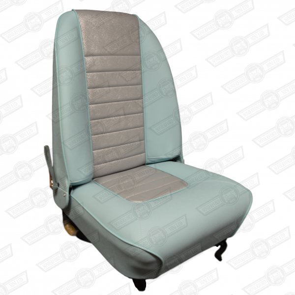 SEAT-HIGH BACKED RECLINING-RH-POW.BLUE/SIL.BROCAD-MK1 MODELS