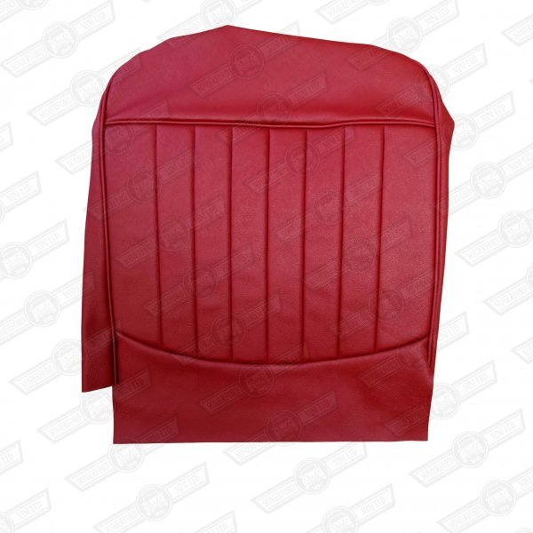 FRONT SEAT CUSHION COVER-TARTAN RED-'61-'67