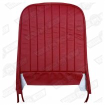 FRONT SEAT SQUAB COVER-TARTAN RED-'61-'67