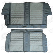 REAR SEAT COVER KIT-COOPER ETC-DARK GREY/DOVE GREY-'61-'67