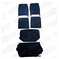 SEAT COVER KIT-CAR SET-BLACK-'67-'69