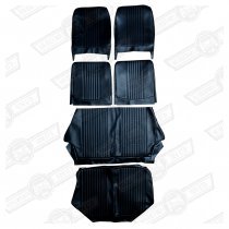 SEAT COVER KIT-CAR SET-BLACK-'69-'73