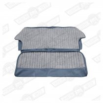 REAR SEAT COVER KIT-SALOON-FLECK/BLUE-GREY-'59-'61welded