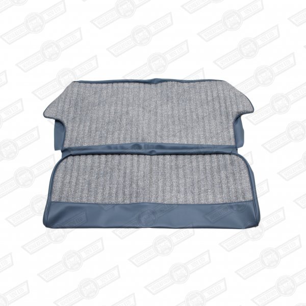 REAR SEAT COVER KIT-SALOON-FLECK/BLUE-GREY-'59-'61welded