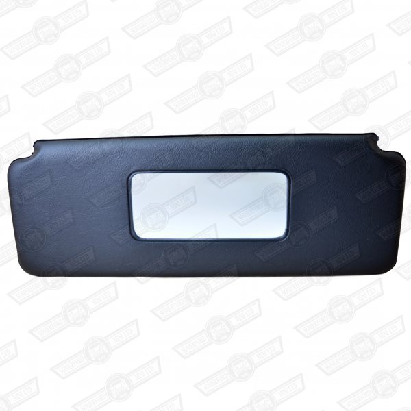 SUN VISOR-'70 ON-WITH MIRROR-BLACK