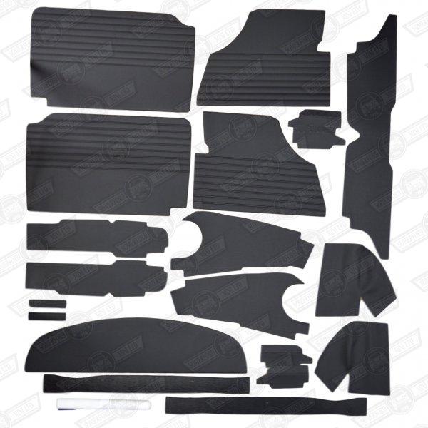 INTERIOR TRIM KIT-BLACK-OVAL WITHOUT VENTS-'61-'69