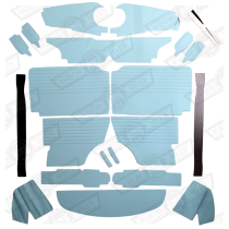 INTERIOR TRIM KIT-POWDER BLUE-OVAL WITHOUT VENTS-'61-'69
