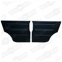 REAR 1/4 LINERS-PAIR-BLACK-'76-'80