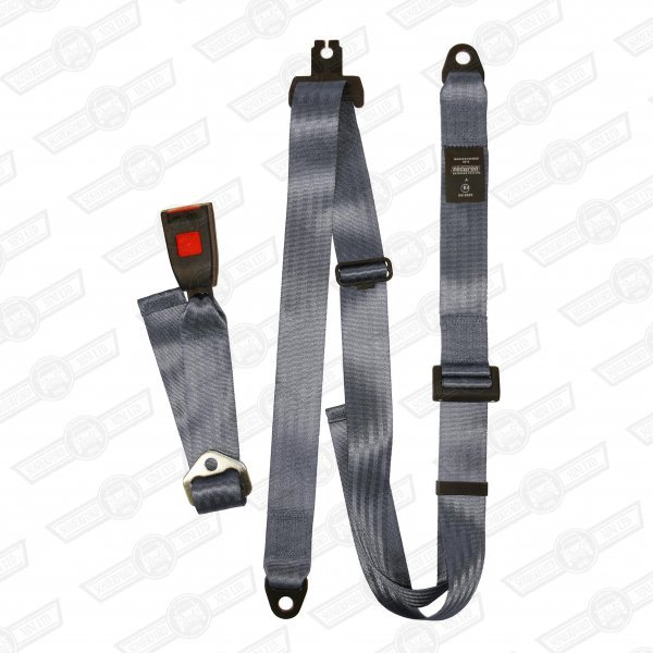 SEAT BELT KIT-REAR-LAP STRAP/DIAGONAL- 3 POINT-GREY