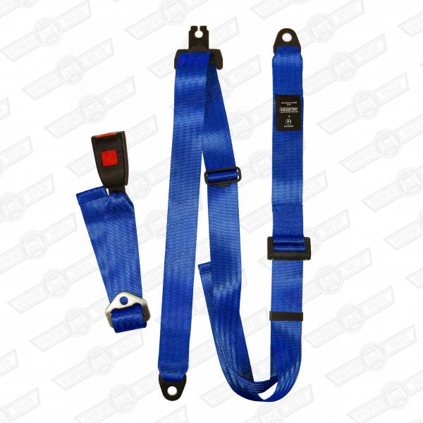 SEAT BELT KIT-REAR-LAP STRAP/DIAGONAL- 3 POINT-BLUE