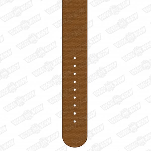 REC WATCH STRAP-22mm, DARK BROWN NYLON- SATIN BUCKLE