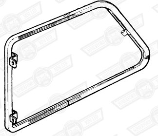 FRAME-1/4 LIGHT-RH '69-'71 + ELF & HORNET-'67-'69