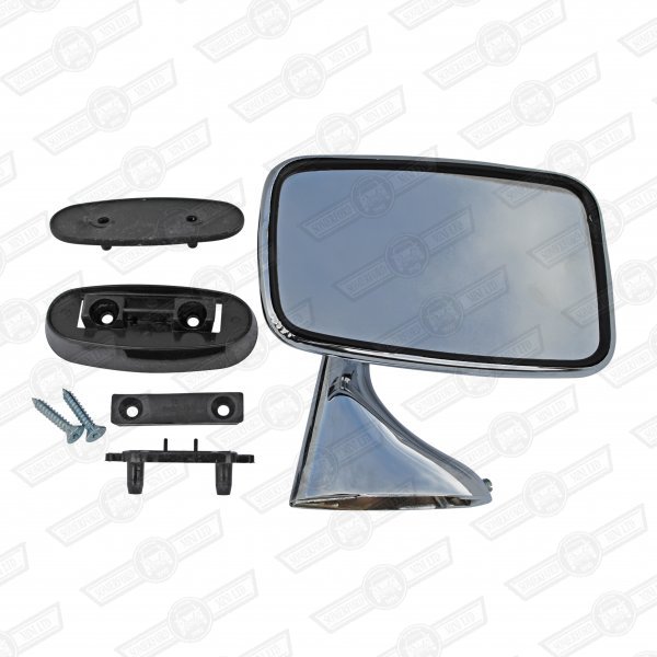 DOOR MIRROR-STAINLESS-RH GENUINE TEX