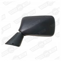 DOOR MIRROR-BLACK-PLASTIC-L/H