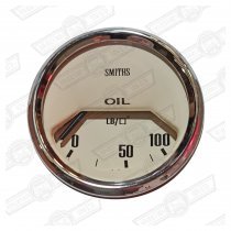 SMITHS OIL PRESSURE GAUGE, 1/2 SCALE MAG-'V' BEZEL,ELECTRICAL