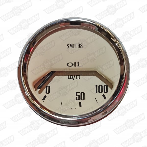 SMITHS OIL PRESSURE GAUGE, 1/2 SCALE MAG-'V' BEZEL,ELECTRICAL