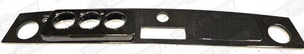 DASH-CARBON FIBRE MPI REPLACEMENT 3 + 1 AUX. GAUGES.CHROME BEZELS LHD