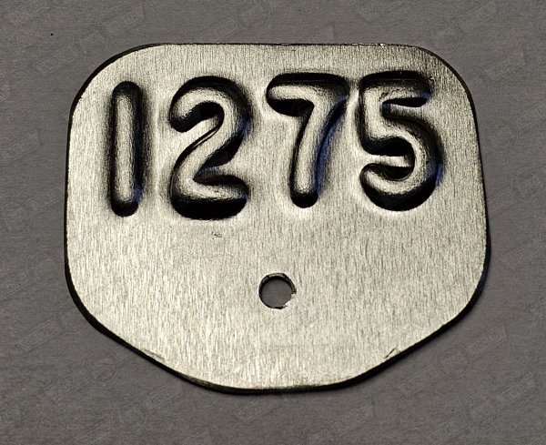 ENGINE CAPACITY PLATE 1275cc COOPER S